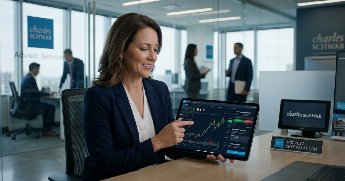 Charles Schwab targets mid-2027 for RIA crypto spot trading launch