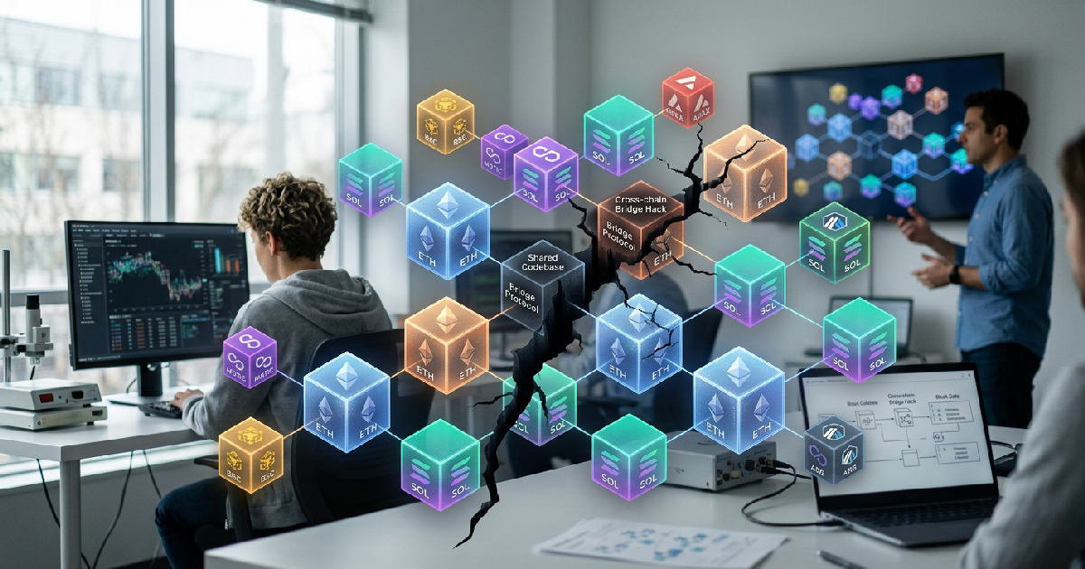 DeFi multi-chain vulnerabilities threaten six blockchains with single bug risk