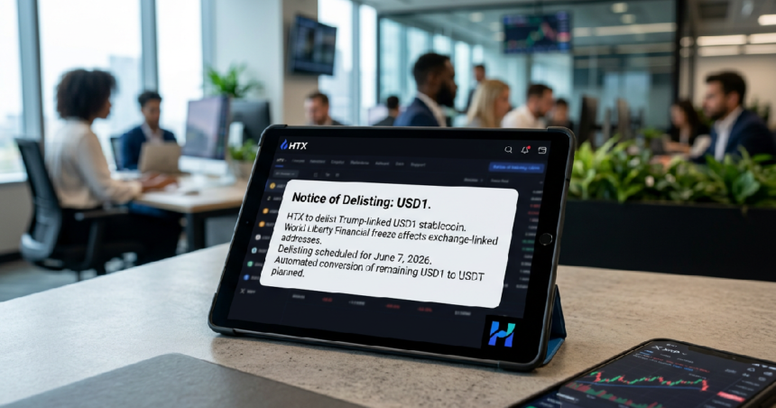 HTX announces June 7, 2026 delisting of Trump-linked USD1 stablecoin