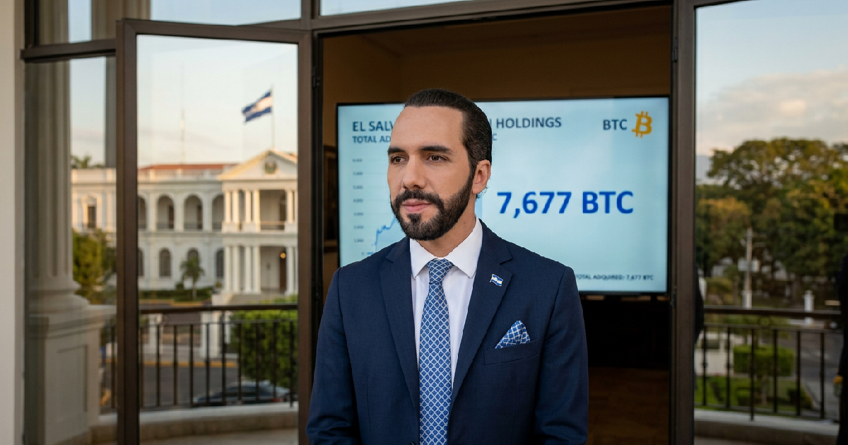 Nayib Bukele expands El Salvador’s bitcoin holdings to 7,677 BTC