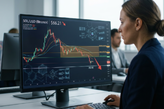 Solana drops to $66 amid large holder selling, down 21% in a month