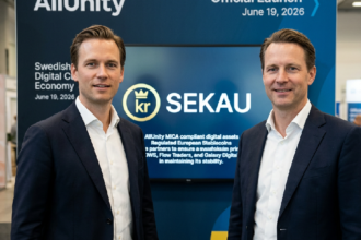 Swedish krona stablecoin SEKAU: AllUnity unveils Swedish digital currency SEKAU on June 19, 2026