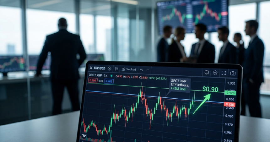 XRP targets $0.90 as institutional inflows meet whale divestment