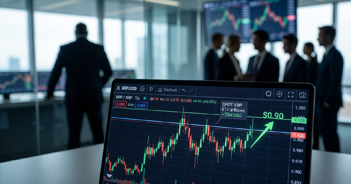 XRP targets $0.90 as institutional inflows meet whale divestment