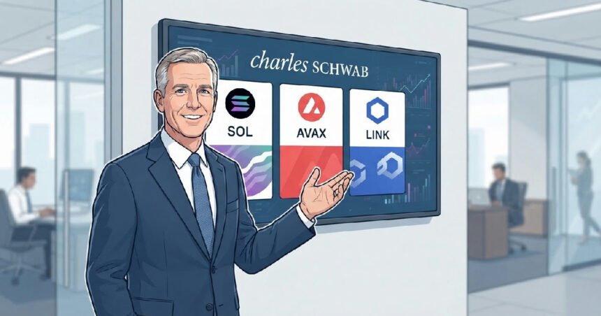 Solana Avalanche: Charles Schwab expands Solana, Avalanche, and Chainlink trading