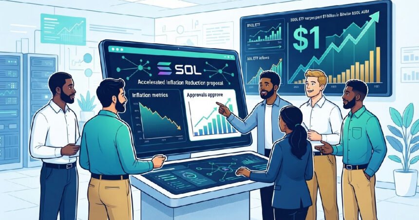 Solana validators approve accelerated inflation cut as BSOL ETF surges past $1