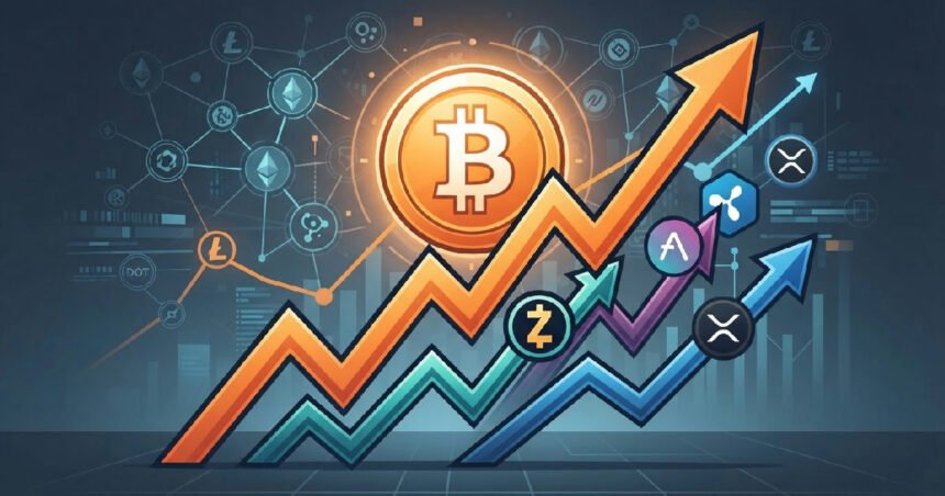 Zcash, Aave, and XRP Lead Altcoin Surge as Bitcoin Rally Ignites Market