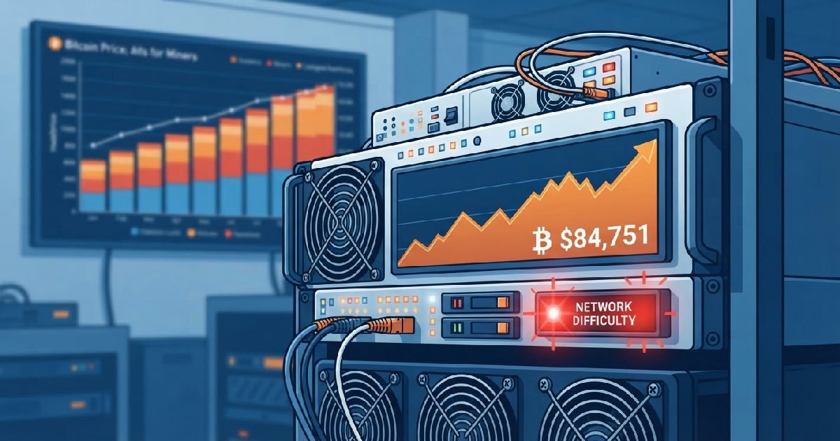 84k rally isnt saving miners bitcoin mining difficulty