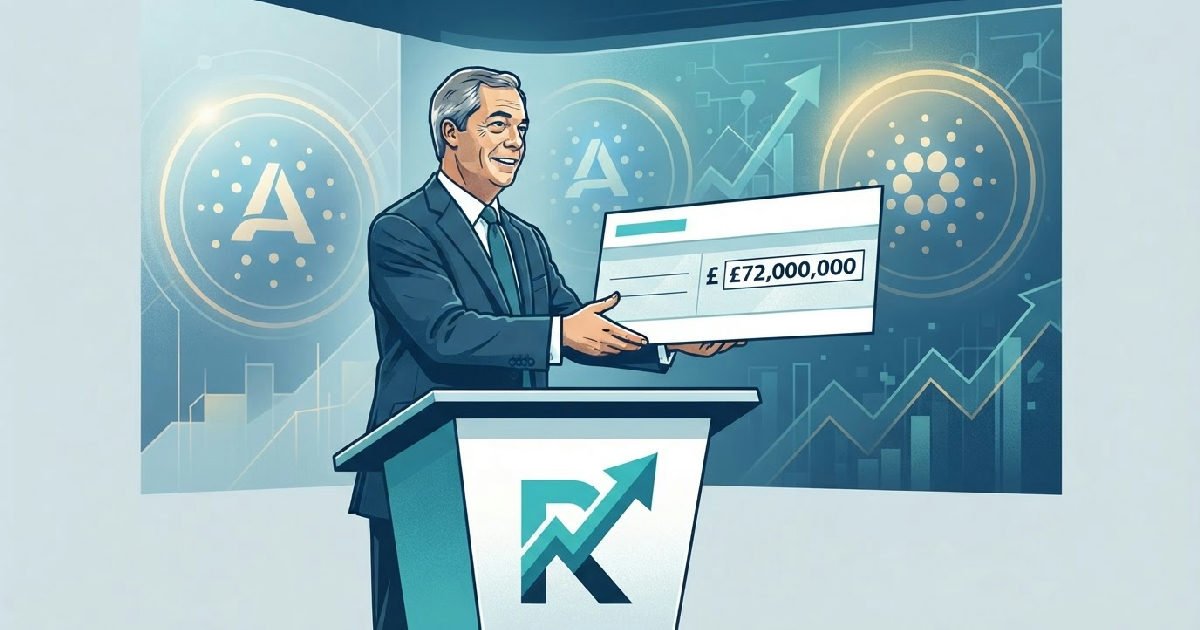 Nigel Farage's Reform UK secures record £72 million from two crypto billionaires
