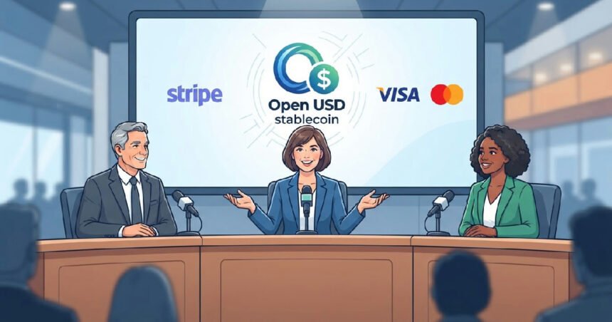 open usd stablecoin launches with stripe visa and mastercard integration