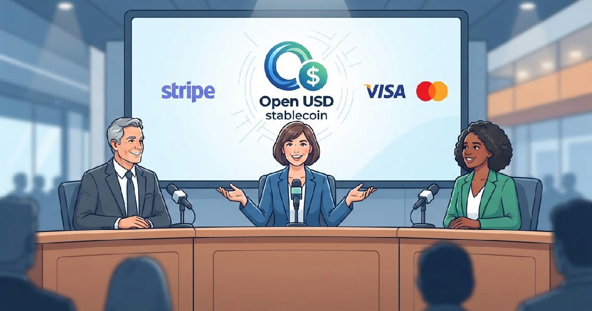 open usd stablecoin launches with stripe visa and mastercard integration