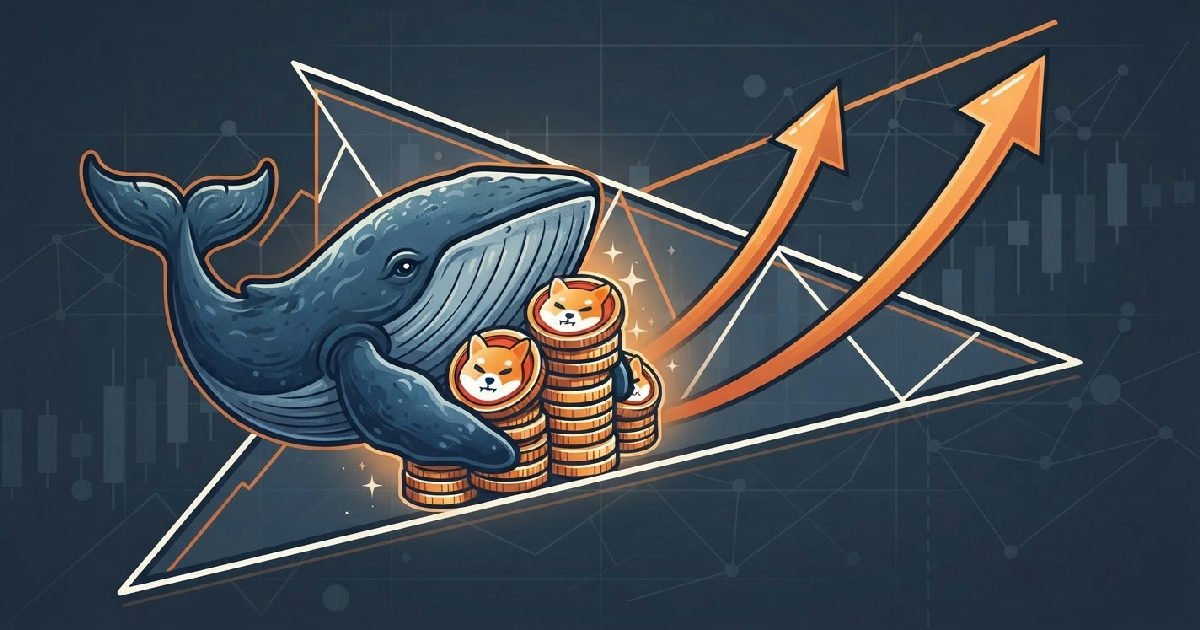 Shiba Inu whale concentration at 94.68% as triangle breakout looms