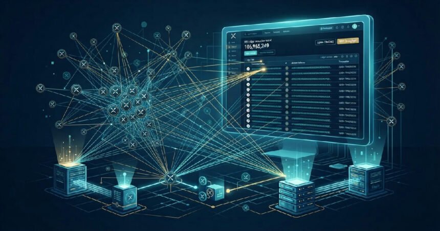 XRP Ledger transaction record set by synthetic traffic