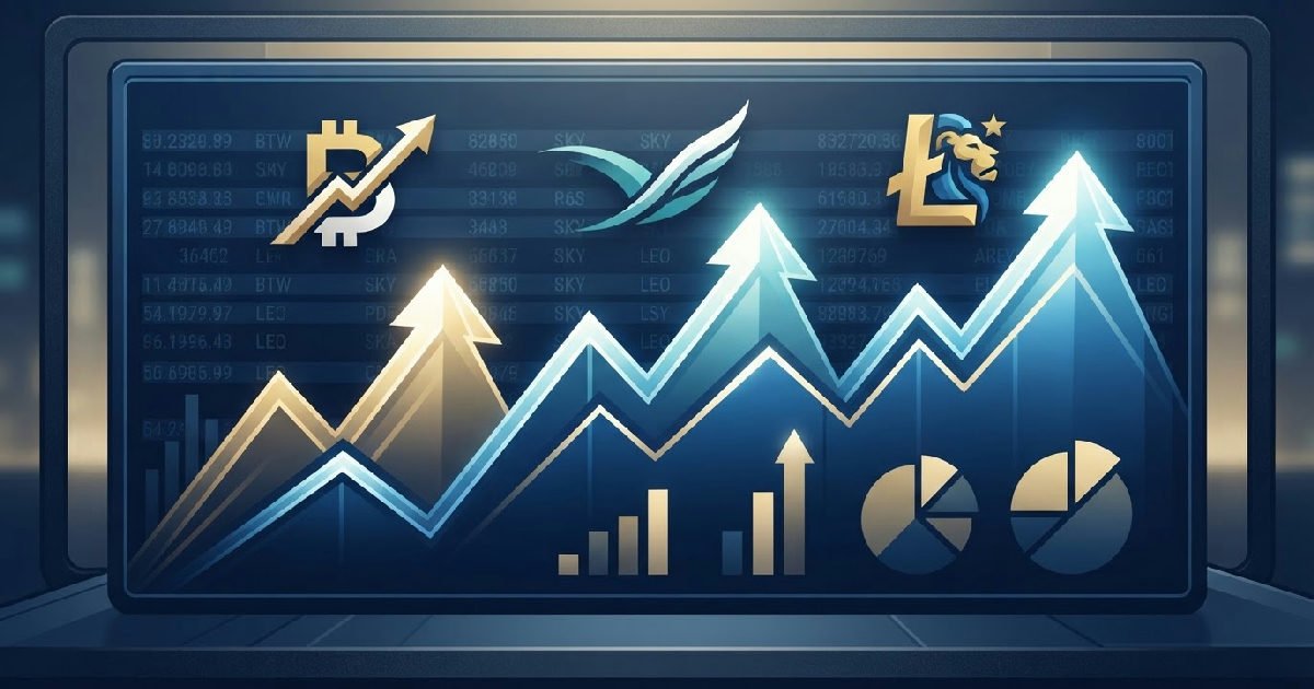 Altcoins Eye peaks: Bitway Sky and LEO Token eye peaks this weekend