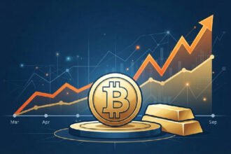 Outperforms Gold Solidifying: Bitcoin up 66% vs gold solidifying digital gold status