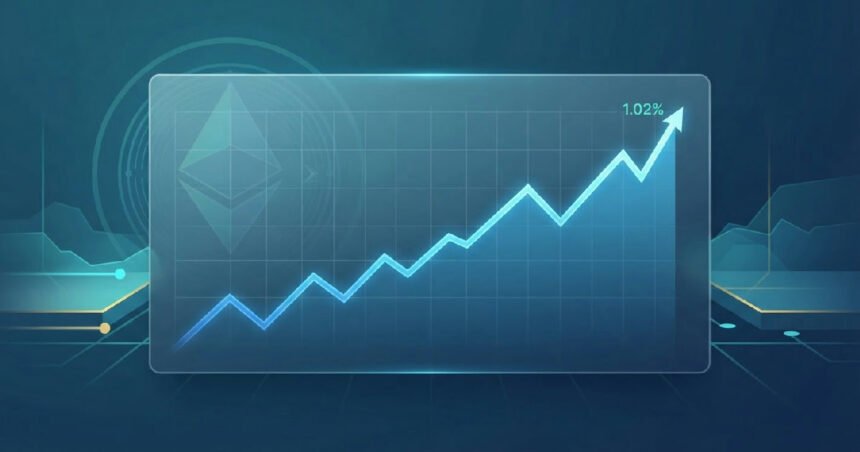 Ethereum ETHUSD climbs 1.02% as on-chain data shows strength