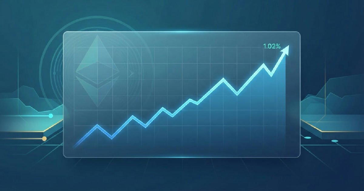 Ethereum ETHUSD climbs 1.02% as on-chain data shows strength