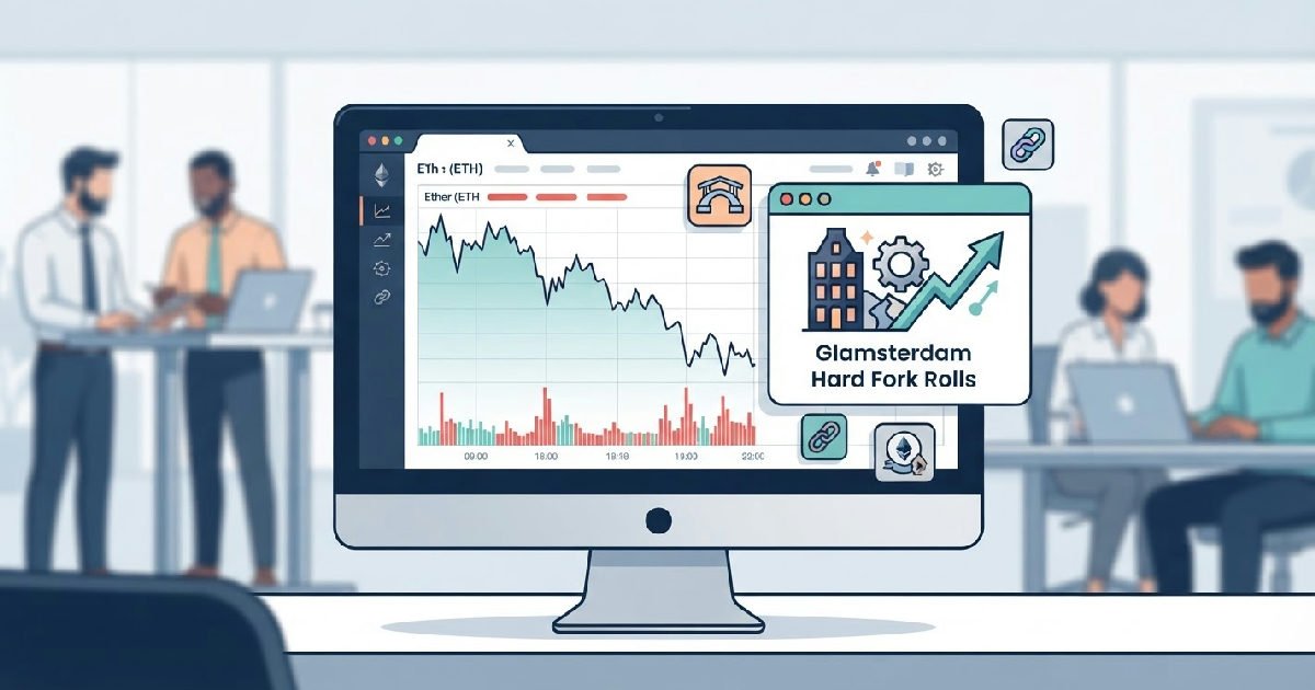 Glamsterdam Hard Fork Rolls: Ethereum price dips amid ETF outflows and hard fork