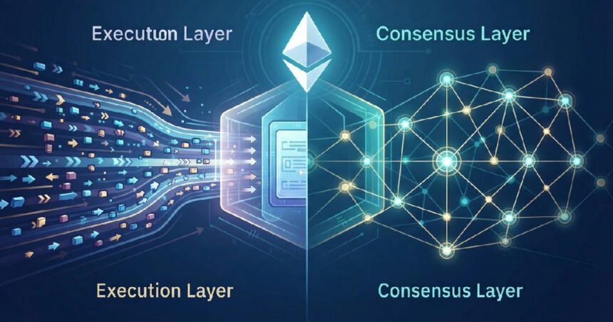 Ethereum's dual architecture separates transaction processing