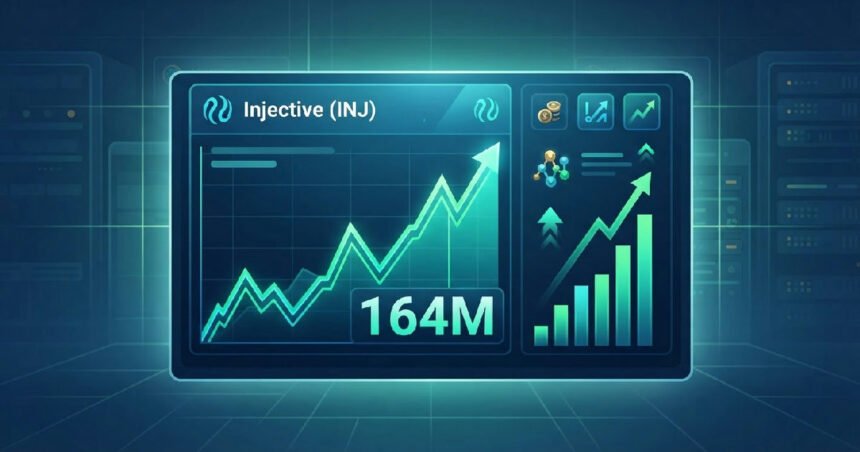 Injective surges market: Injective surges 10% as market leverage climbs to $164 million