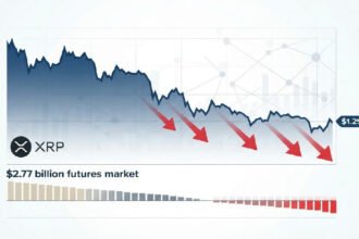 xrp price recedes to 1.29 as futures market momentum fades